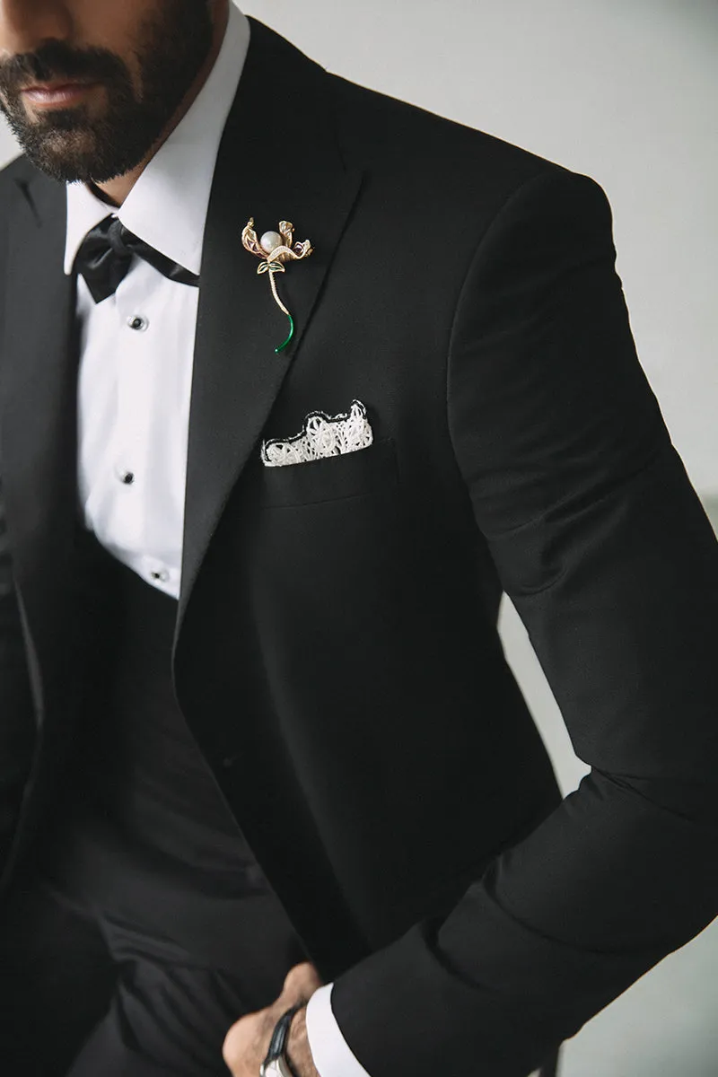 'MATEO' BLACK TUXEDO SUIT