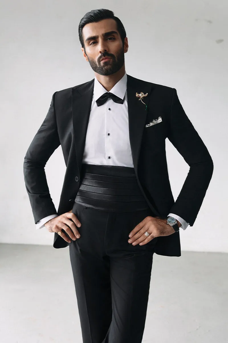 'MATEO' BLACK TUXEDO SUIT