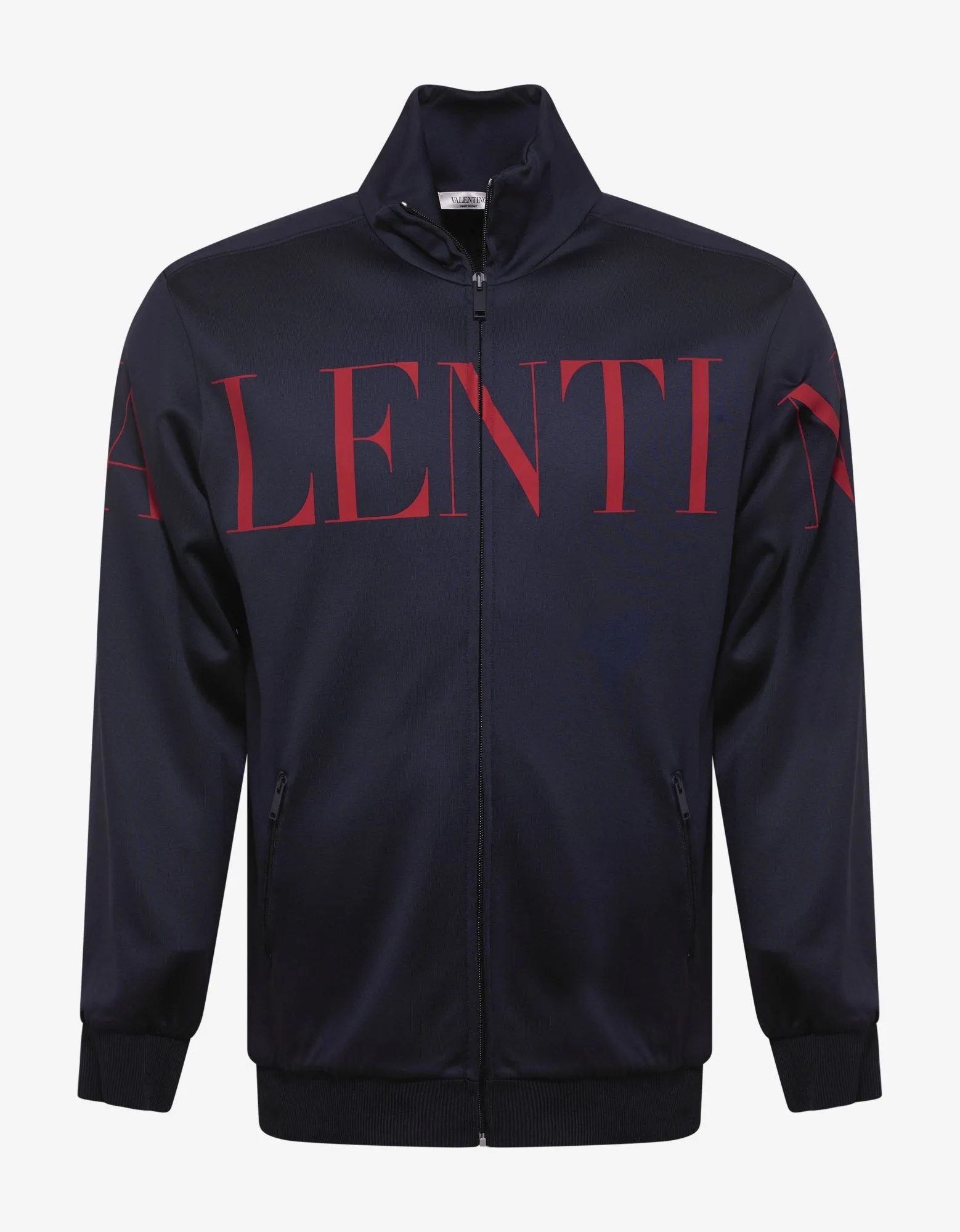 Navy Blue Logo Track Jacket