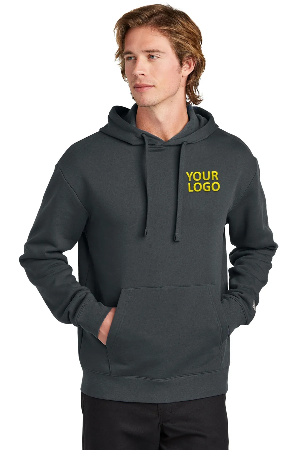 New Era Heritage Fleece Customized Hoodies, Graphite