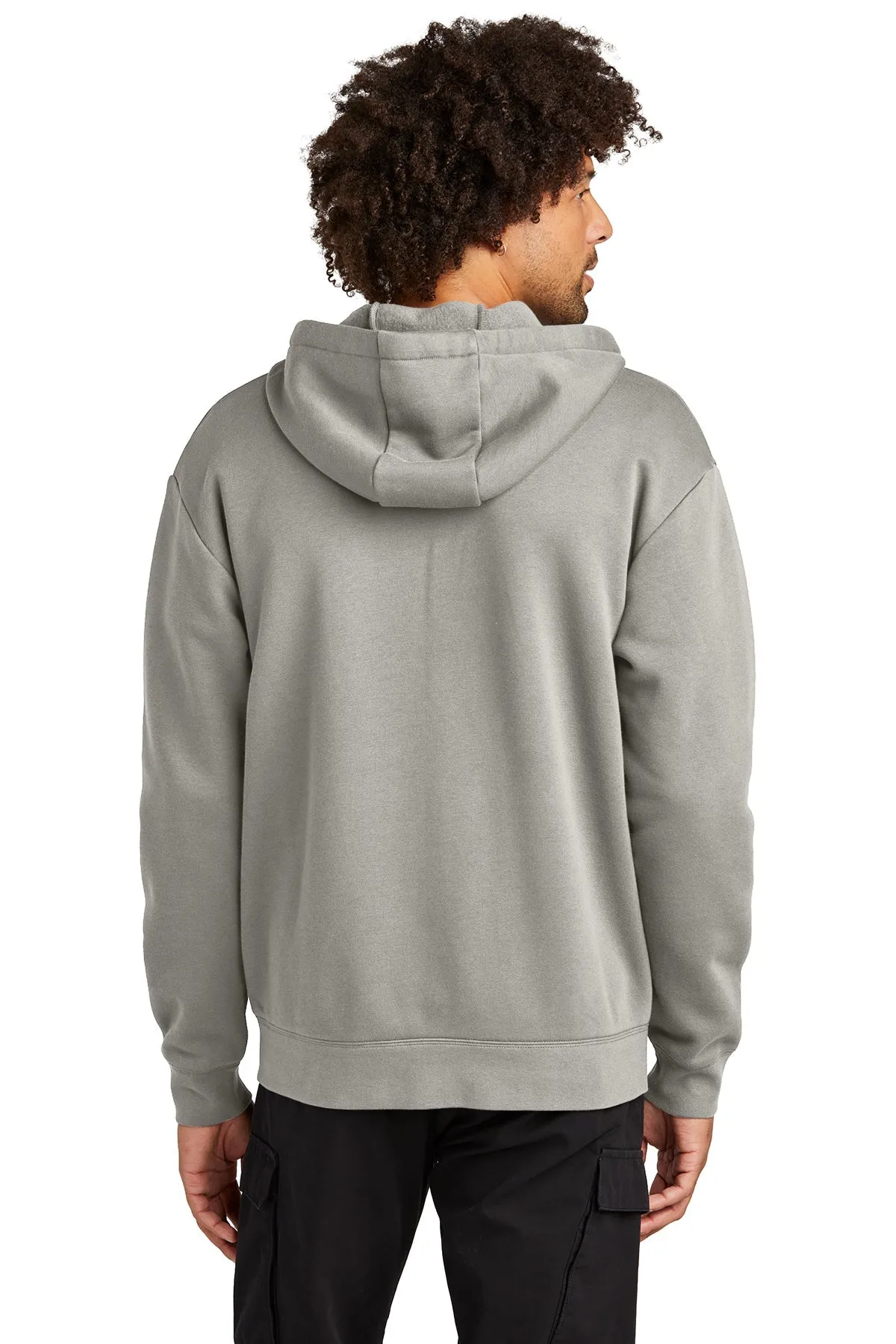 New Era Heritage Fleece Full-Zip Custom Hoodies, Rainstorm Grey