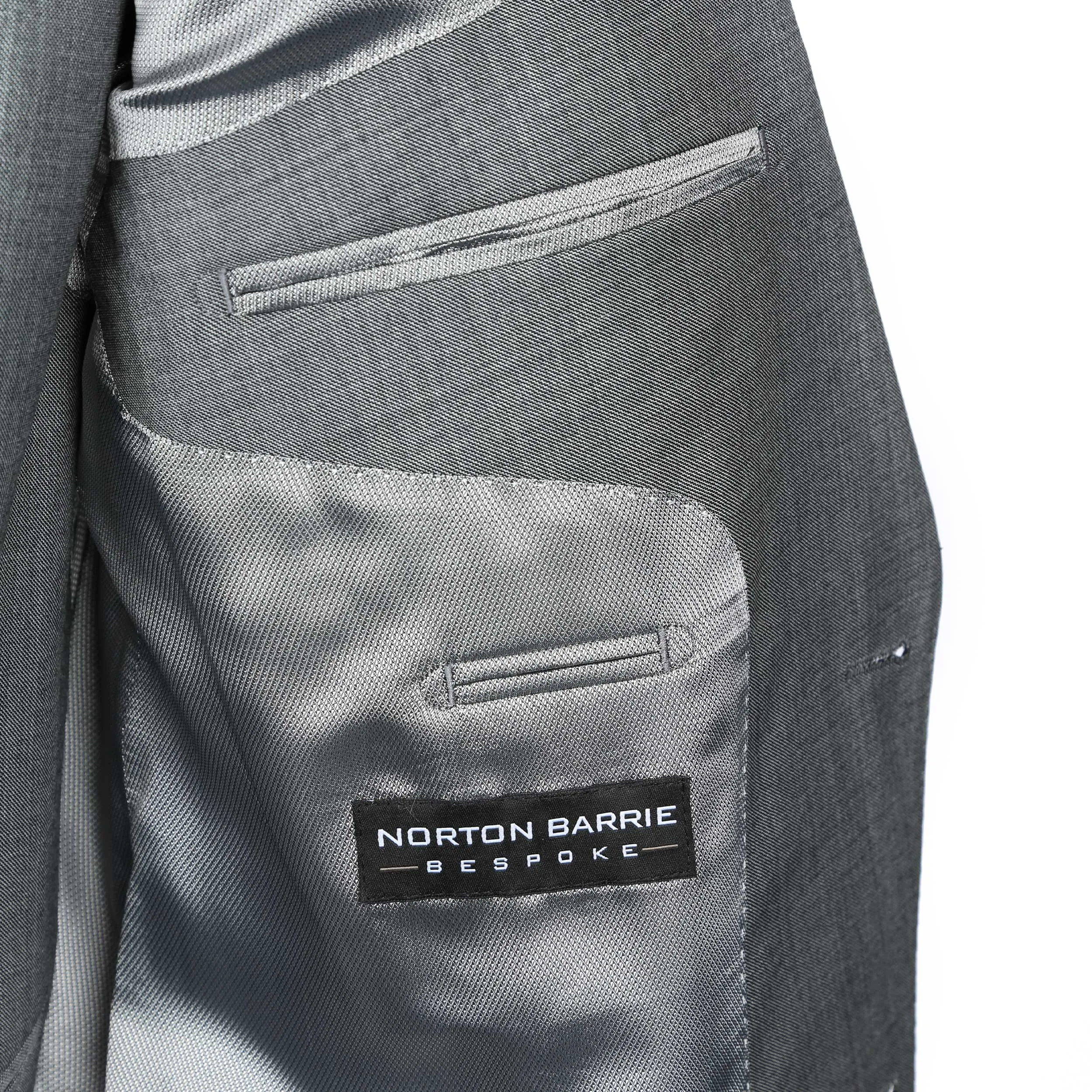 Norton Barrie Bespoke Paris 3 Piece Suit in Grey