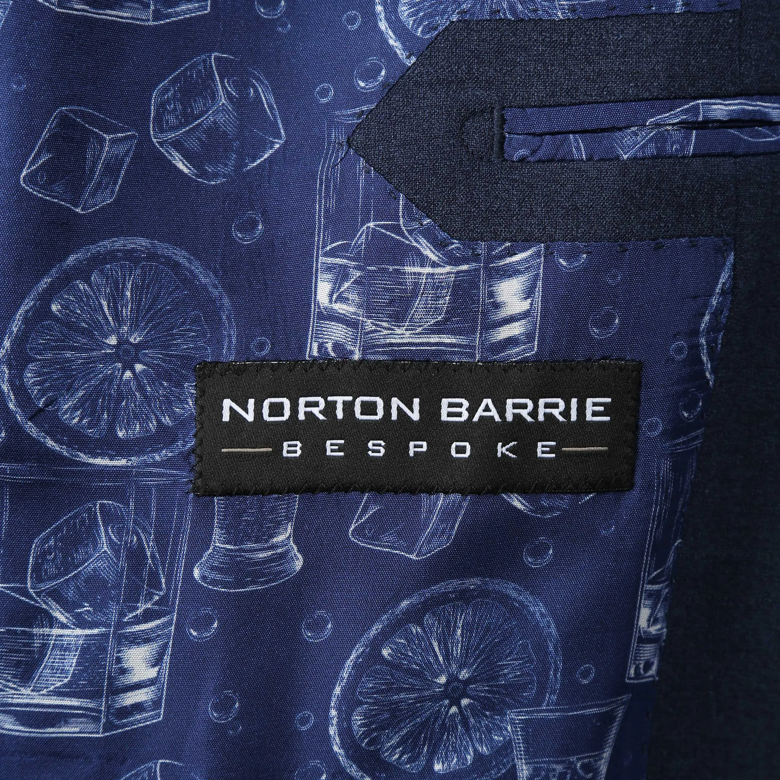 Norton Barrie Bespoke Suit in Denim Blue