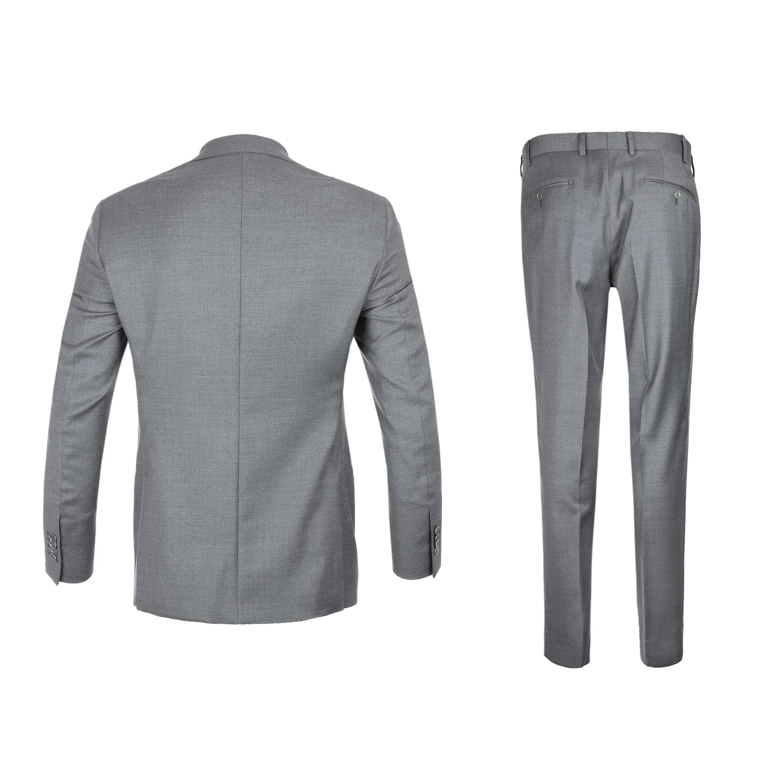 Norton Barrie Bespoke Suit in Mid Grey Lora Piana