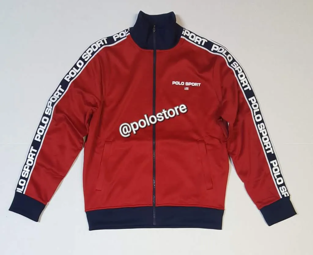 Nwt Polo Sport Written On Sleeves Red Track Jacket