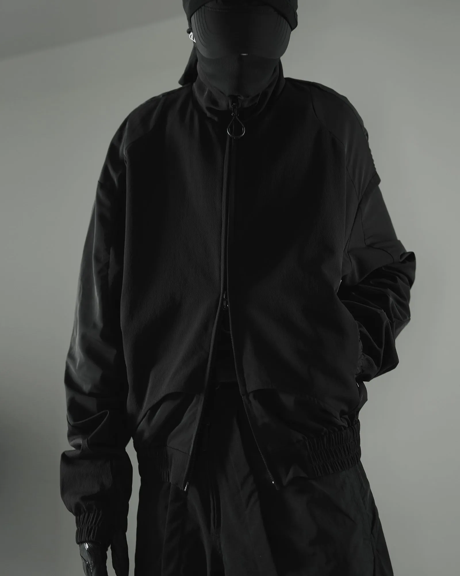 Oversized High Neck Track Streetwear Jacket