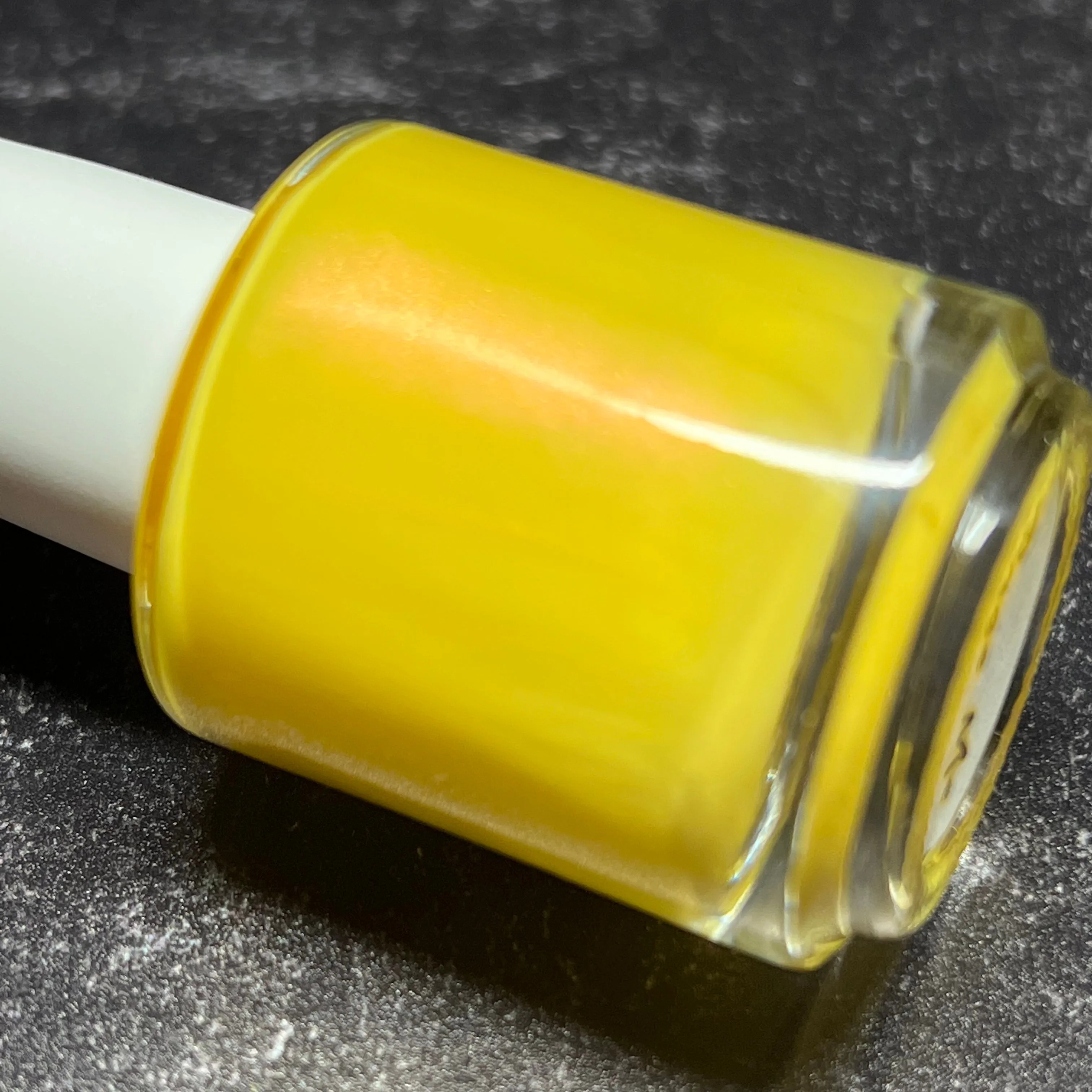 Page Me - yellow shimmer nail polish