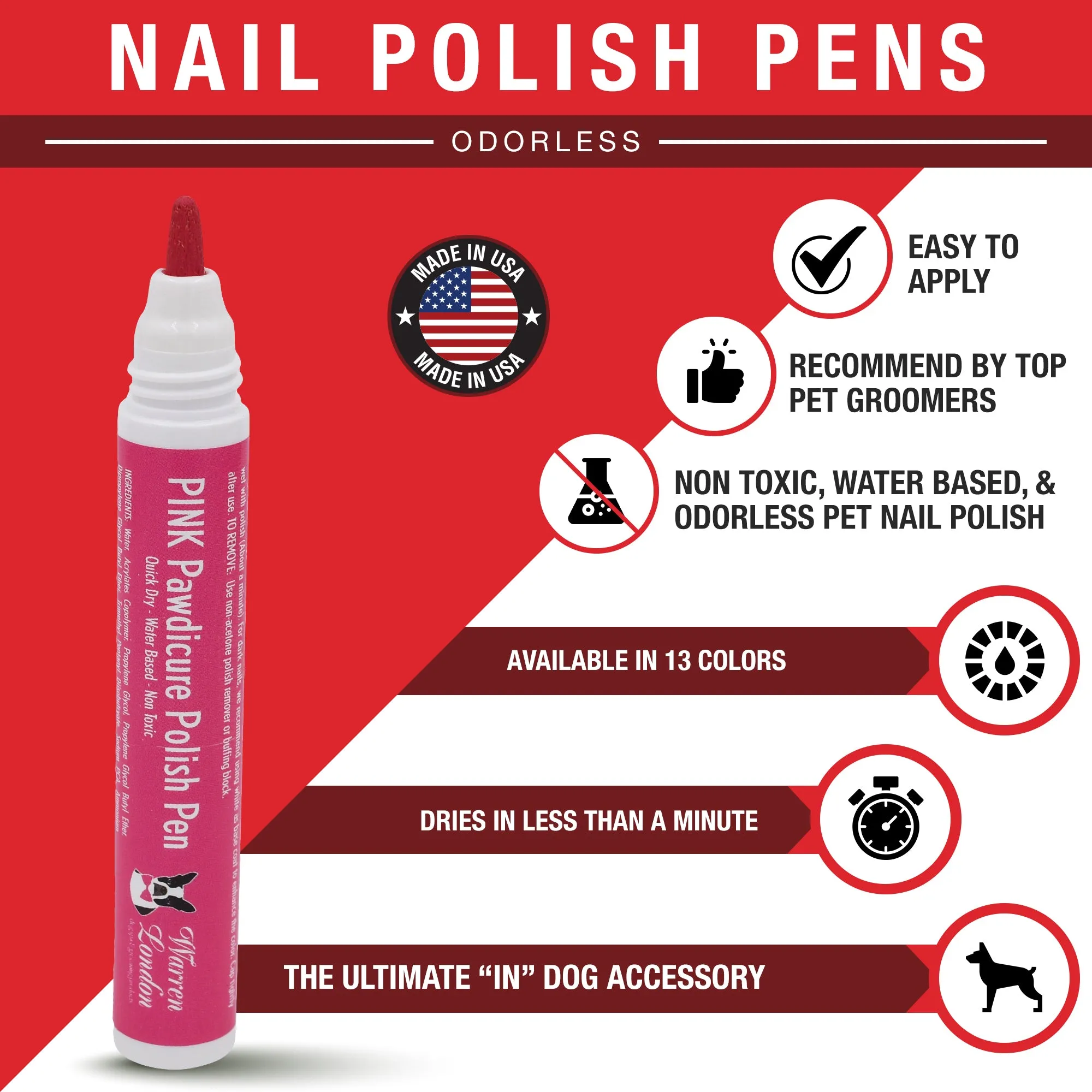 Pawdicure Polish Pens - 13 Pen Bundle