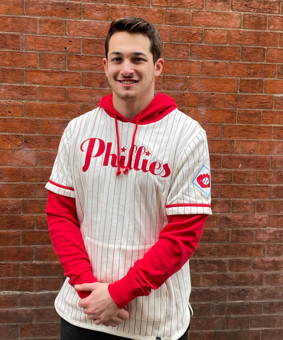 Philadelphia Phillies Cooperstown White Heritage Shortstop Pullover