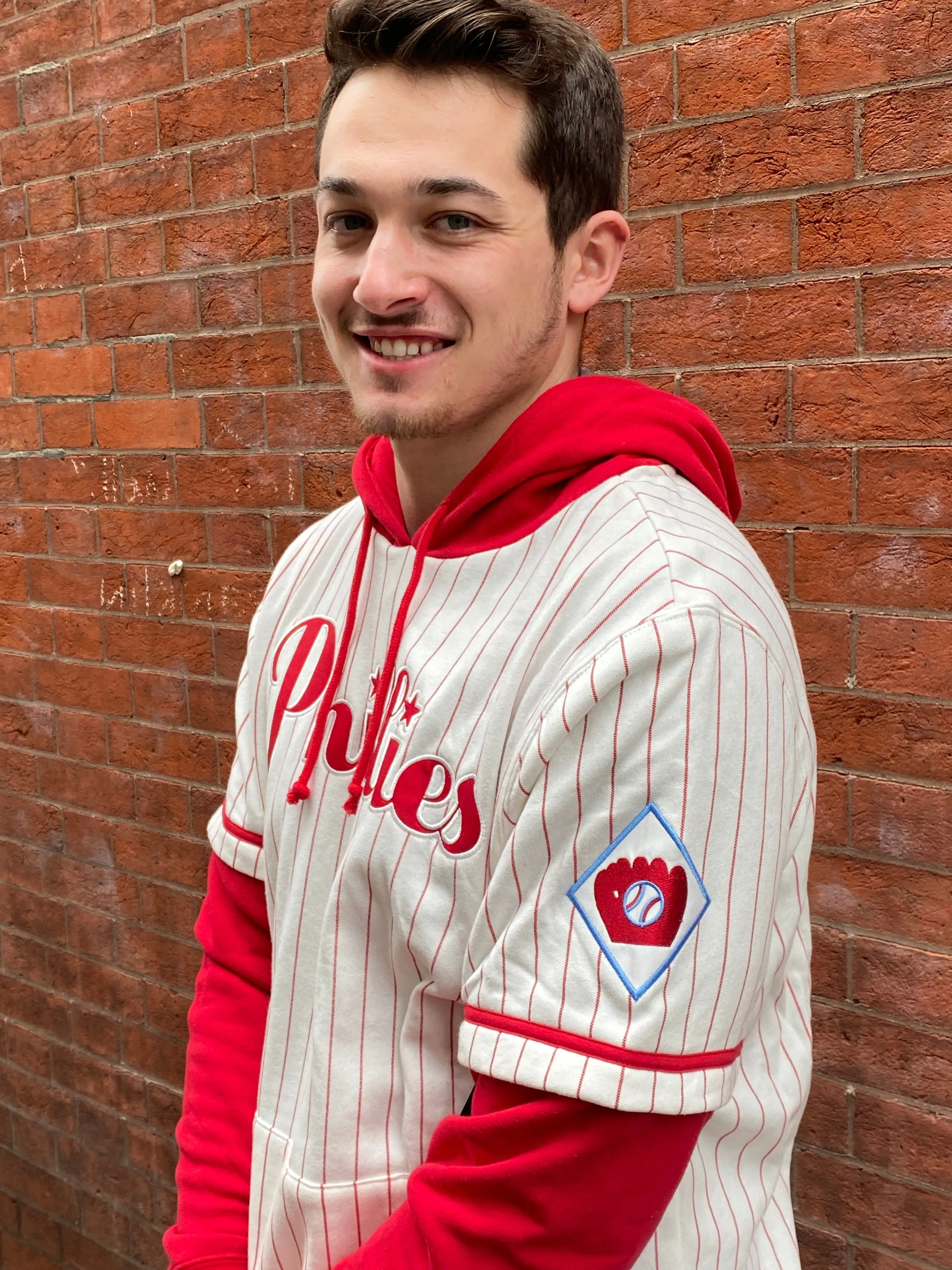 Philadelphia Phillies Cooperstown White Heritage Shortstop Pullover