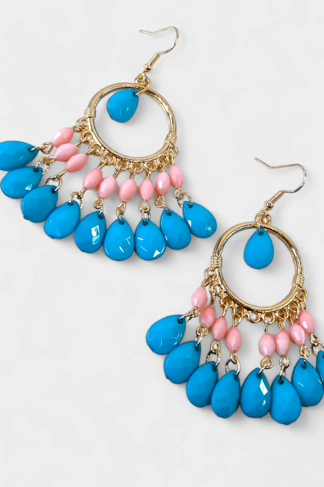 Pink & Turquoise Dreamcatcher Earrings