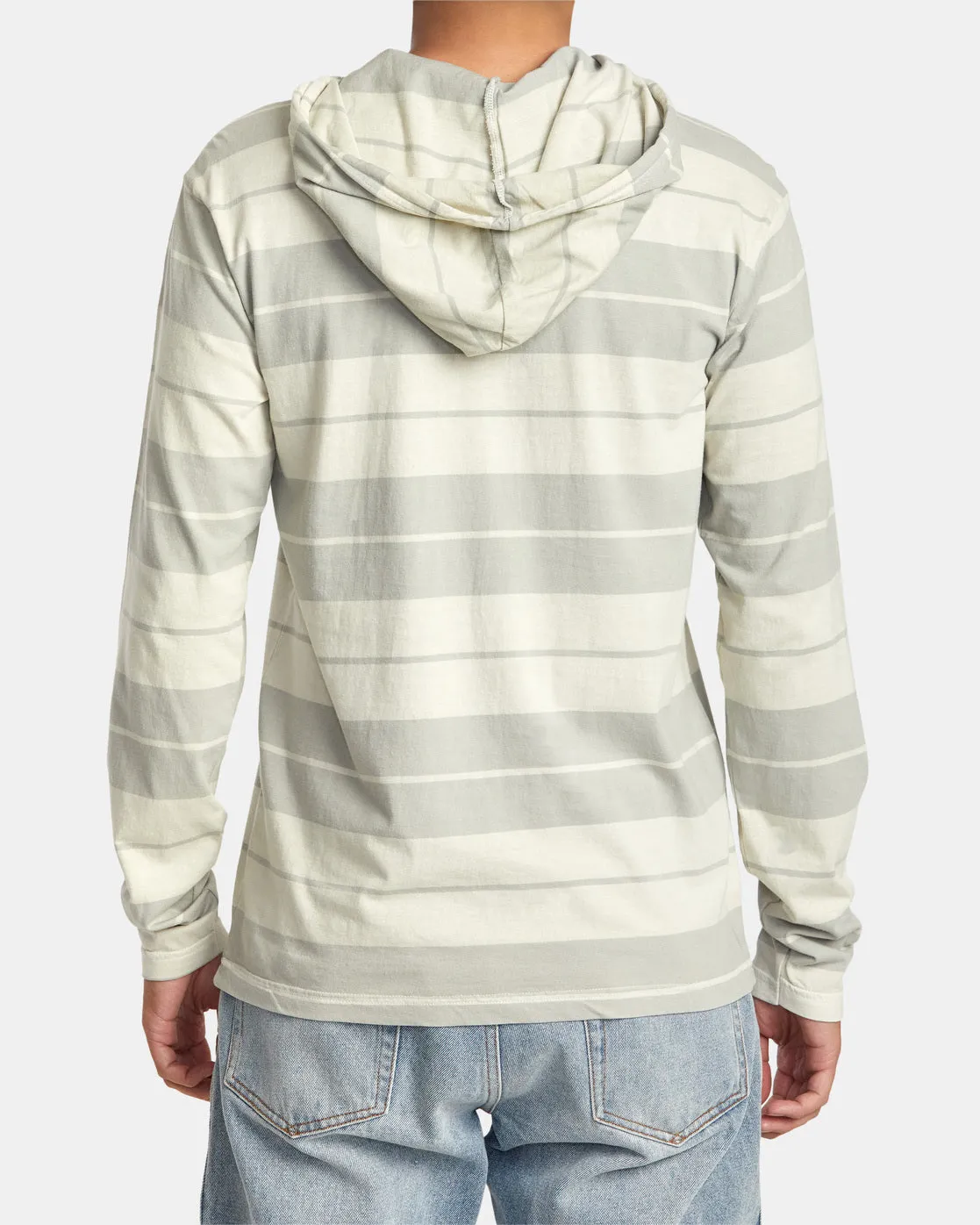 PTC Stripe Hoodie - Silver Bleach