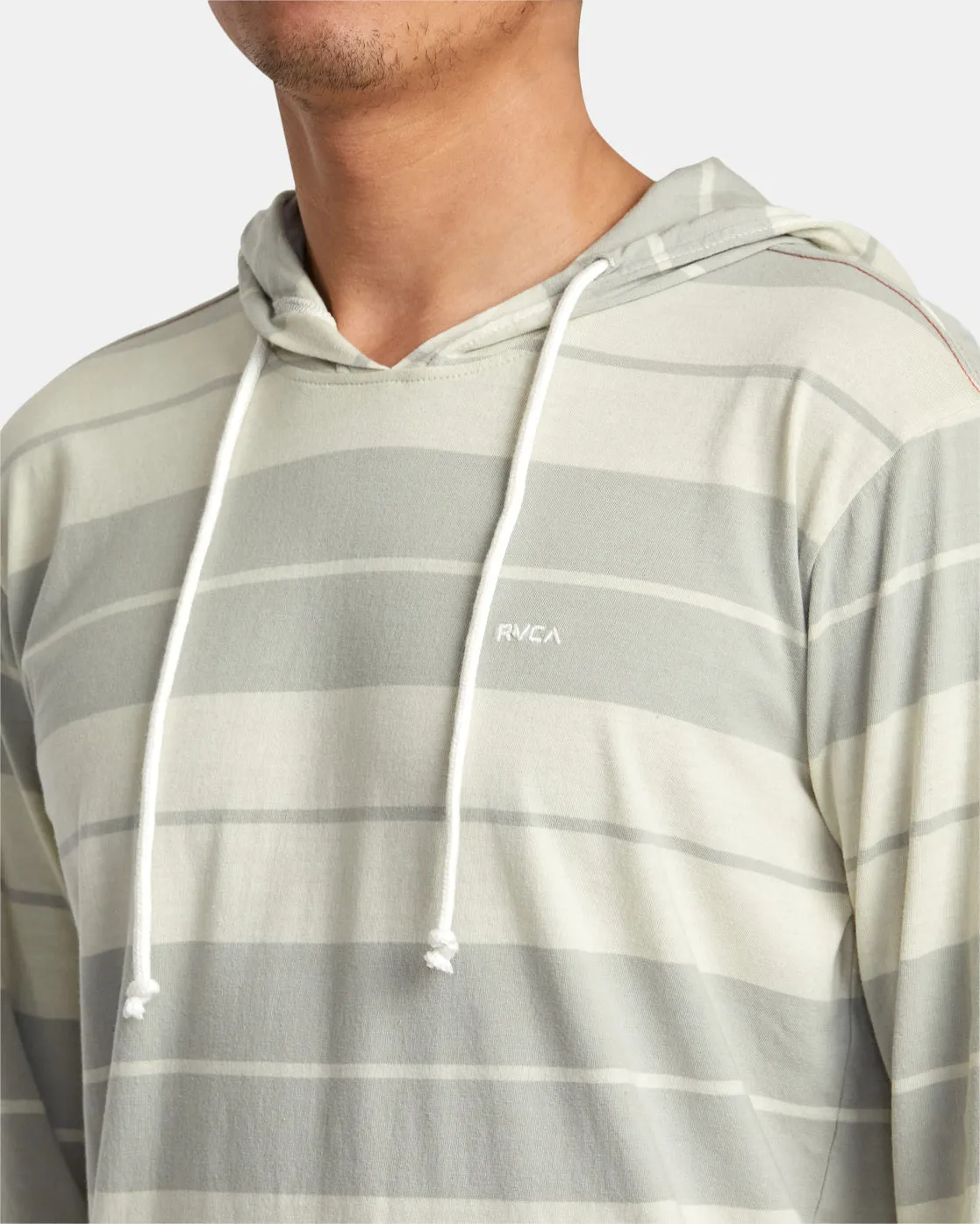 PTC Stripe Hoodie - Silver Bleach