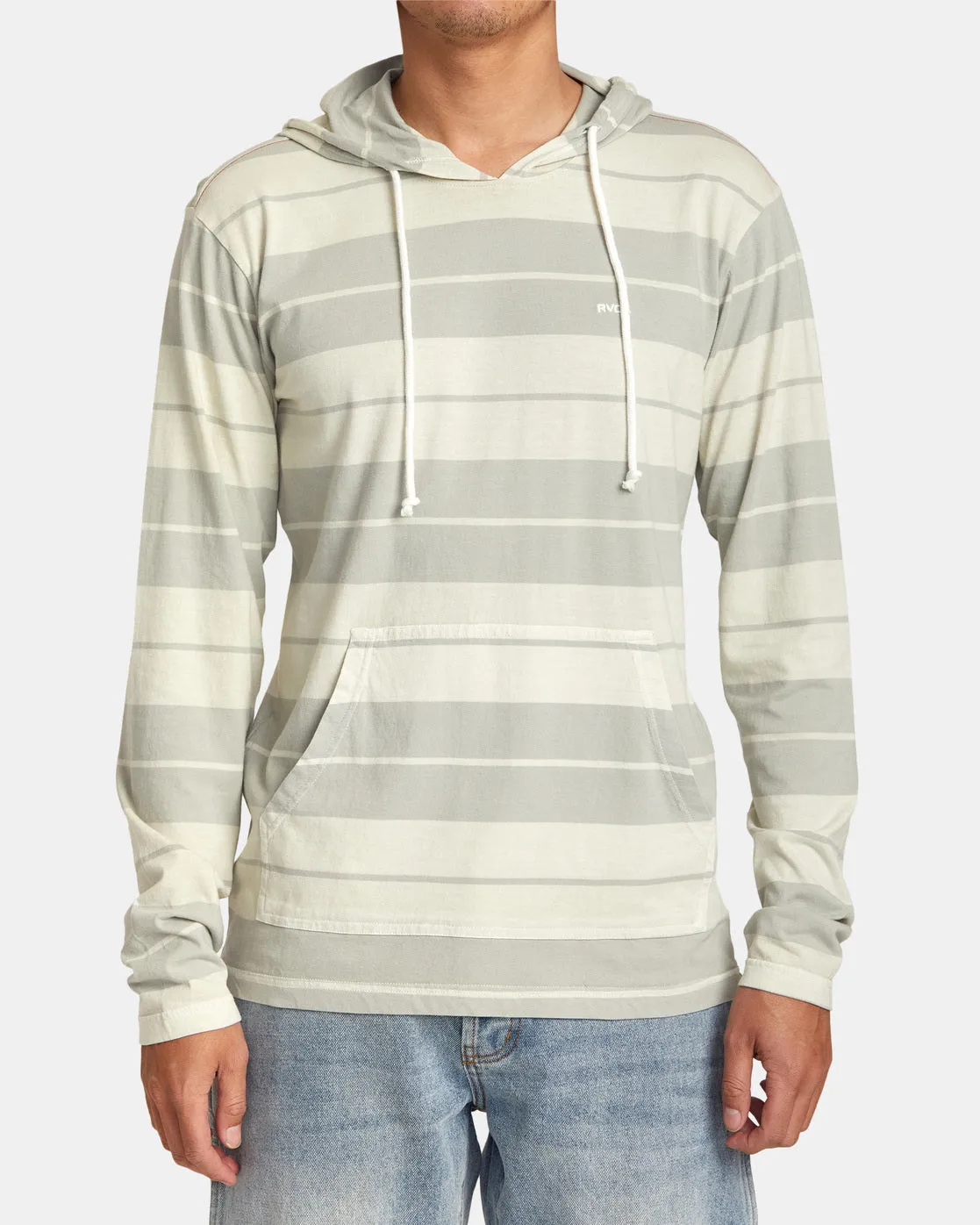 PTC Stripe Hoodie - Silver Bleach