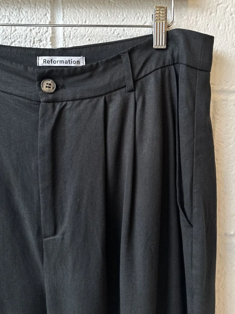 Reformation pleated trousers