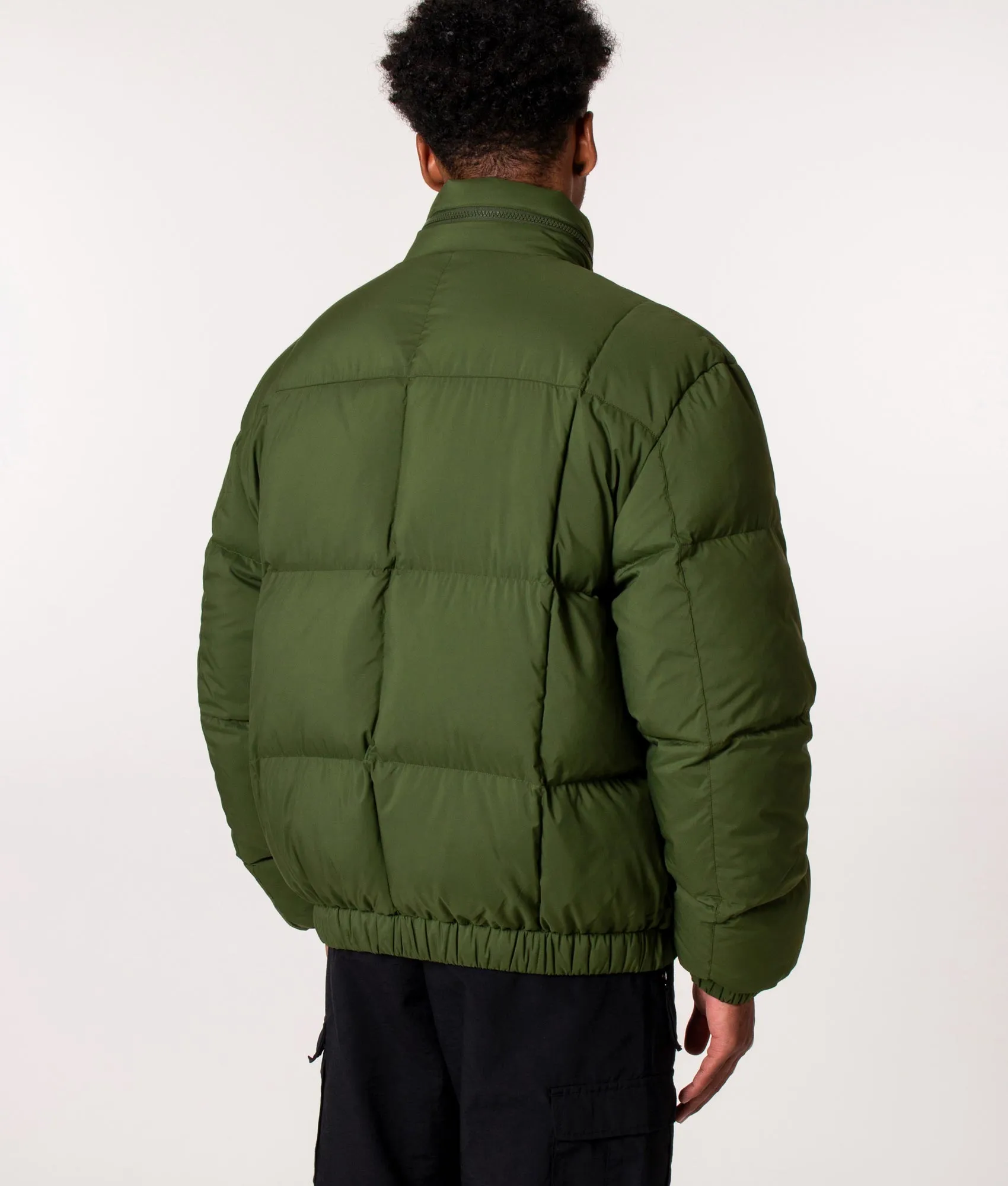 Relaxed Fit Solid Down Puffer Jacket