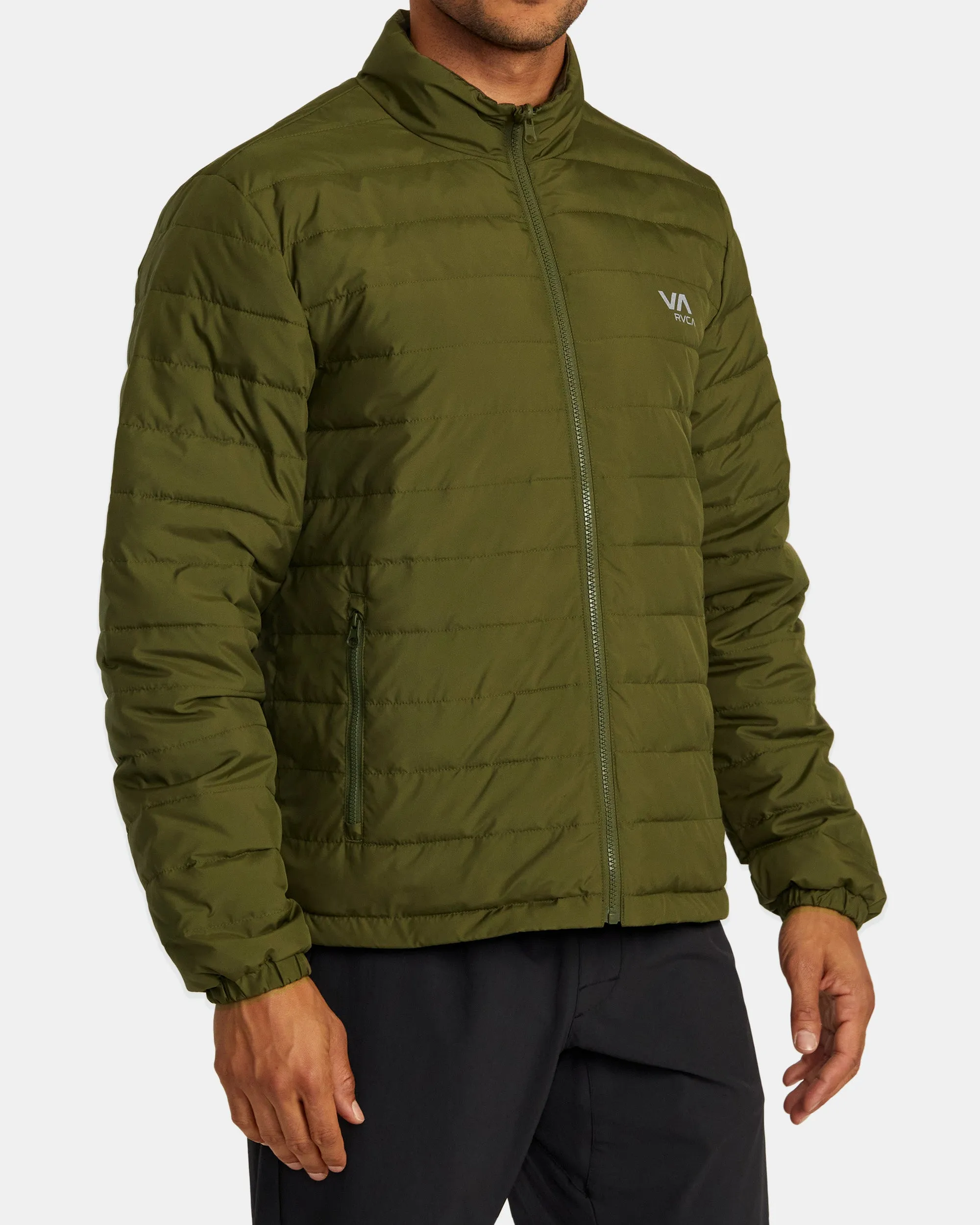 Reversible Puffer Jacket - Olive