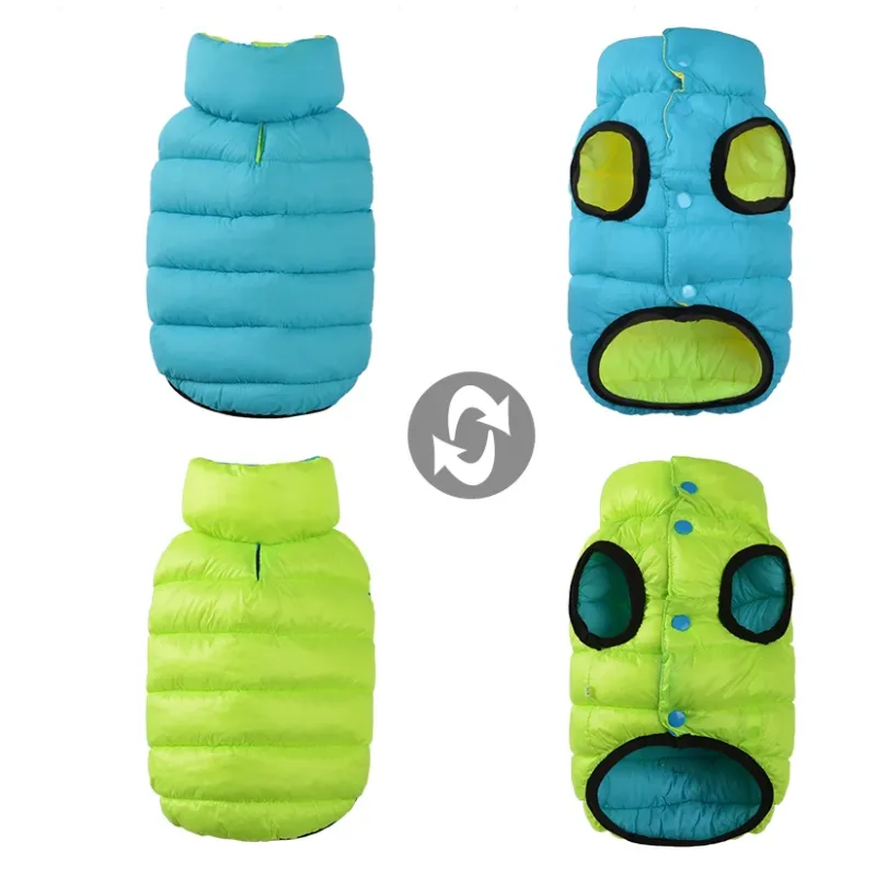 Reversible Puffer Vest Various Colors