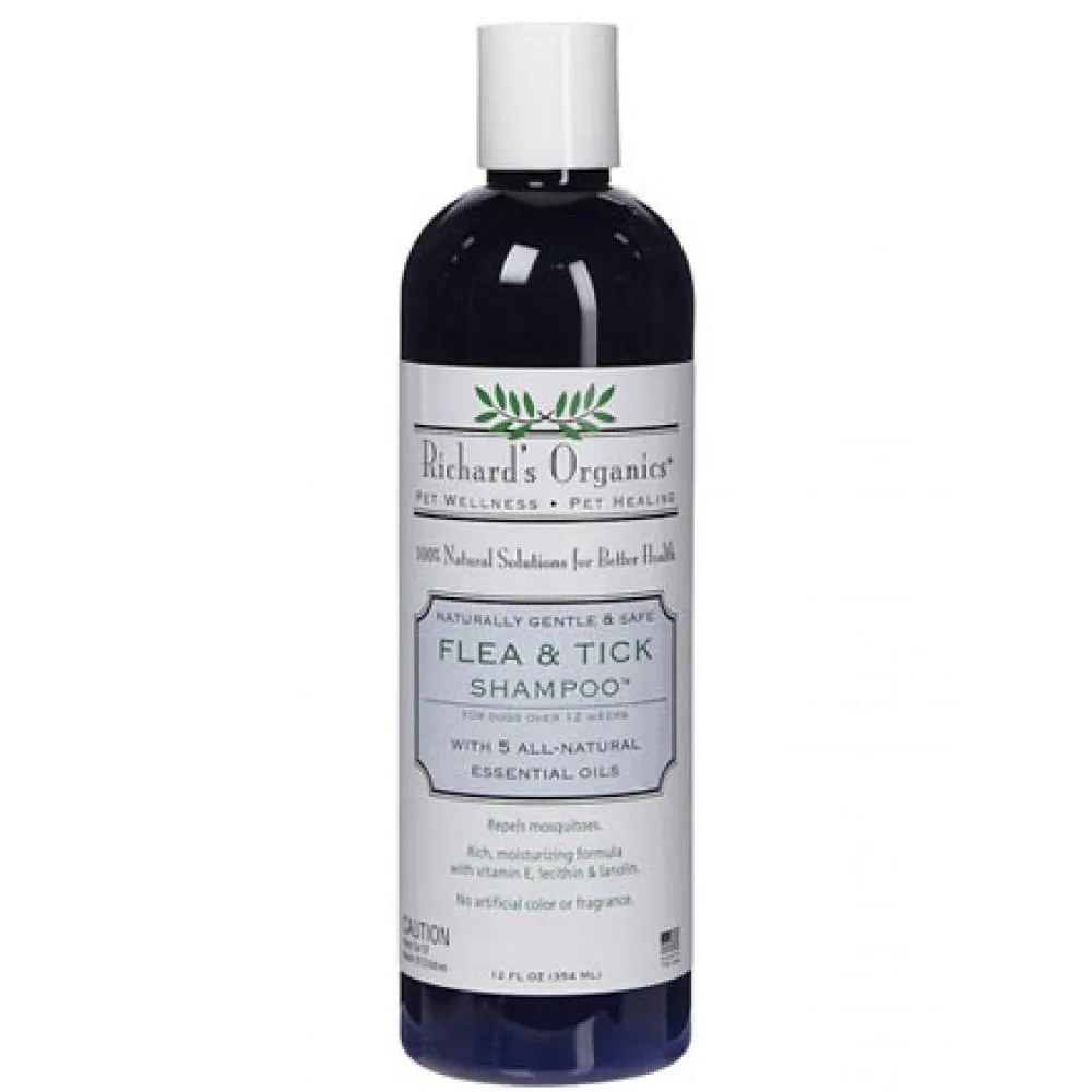 Richard's Organic Natural Flea & Tick Shampoo 12oz