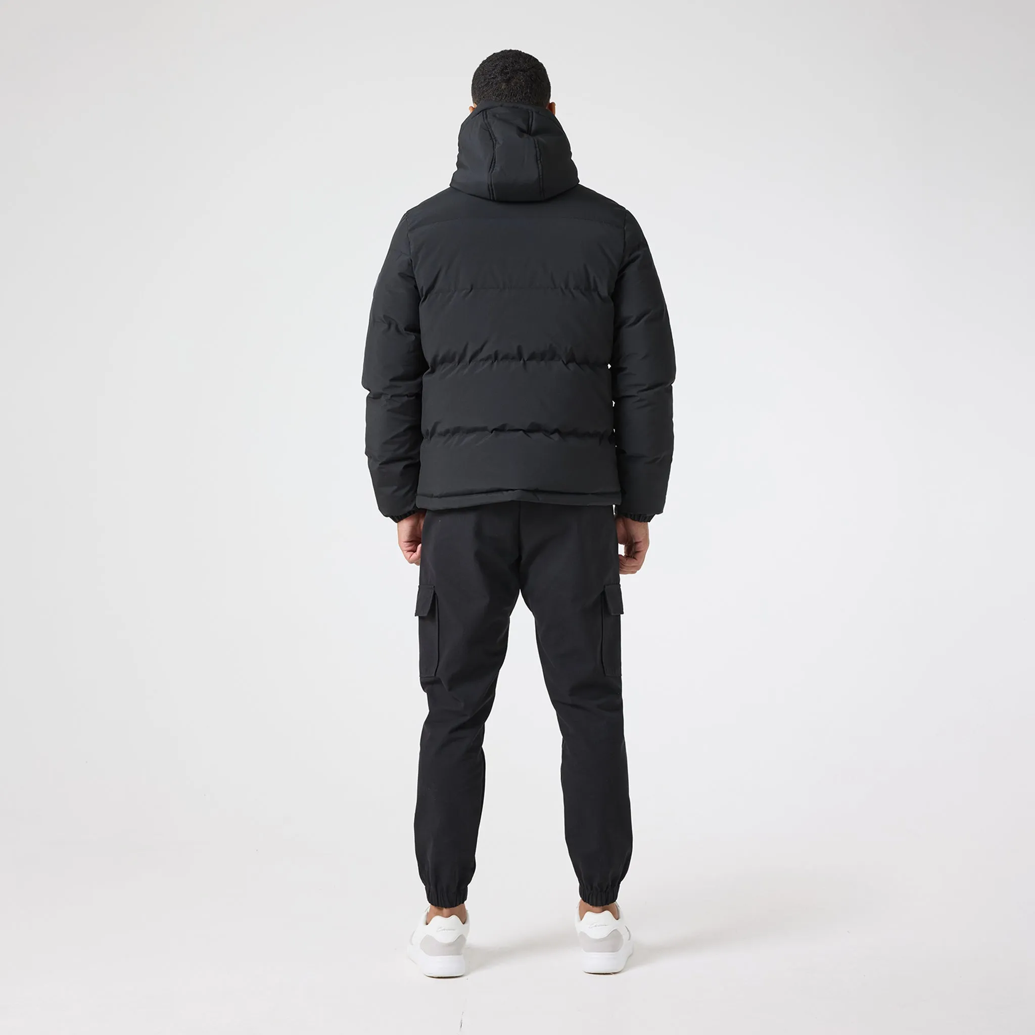 Ripstop Racer Puffer Jacket | Black