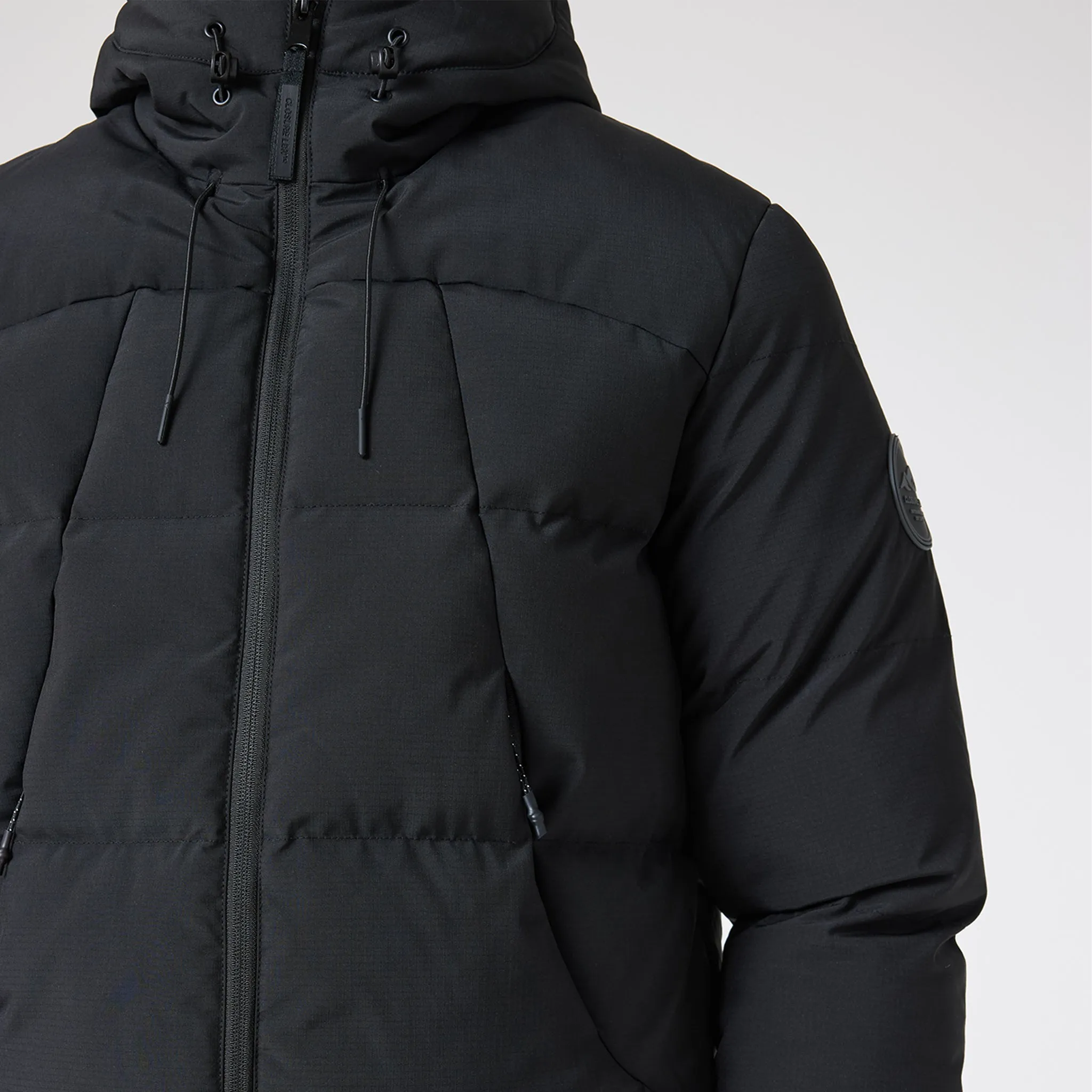 Ripstop Racer Puffer Jacket | Black