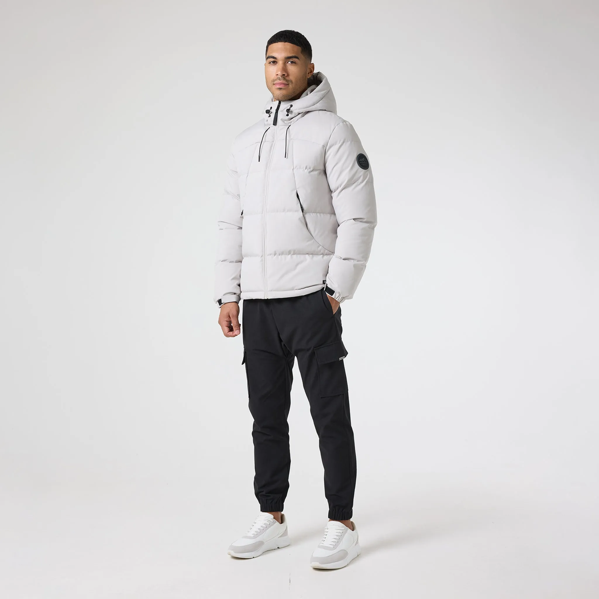 Ripstop Racer Puffer Jacket | Stone