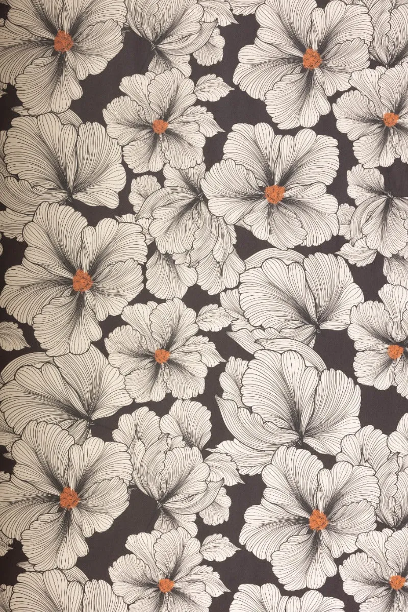 Rockett St George Bohemian Bloom Monochrome Wallpaper