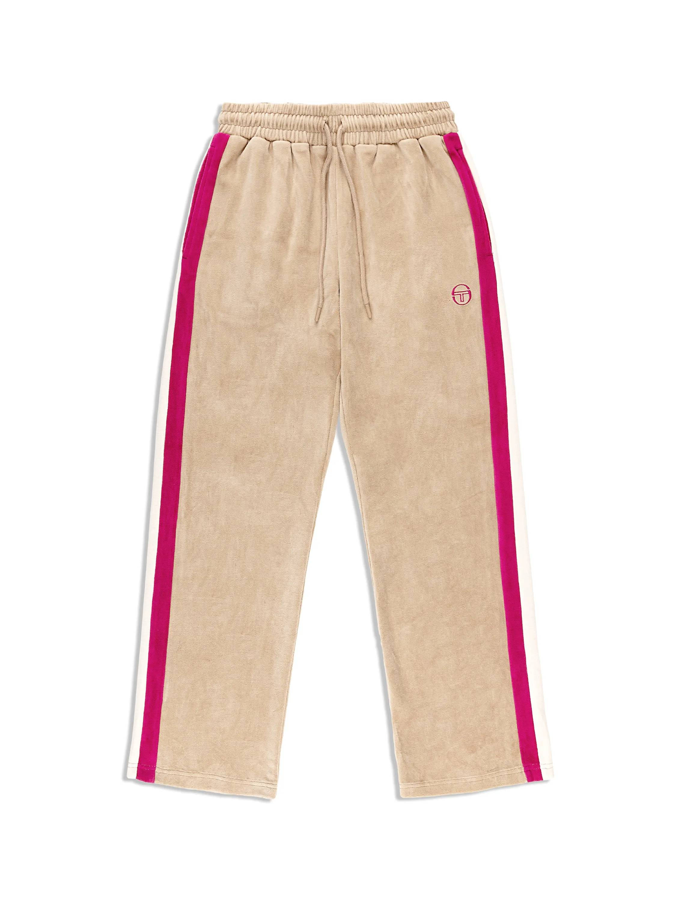 Rosa Velour Track Pant- Humus