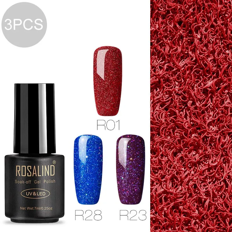 ROSALIND Gel Nail Polish All For Manicure Set 7ML Semi Permanent Vernis UV Top Coat Poly Gel Varnish Hybrid Gel Nail Polish