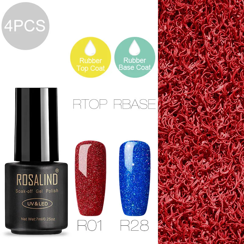 ROSALIND Gel Nail Polish All For Manicure Set 7ML Semi Permanent Vernis UV Top Coat Poly Gel Varnish Hybrid Gel Nail Polish