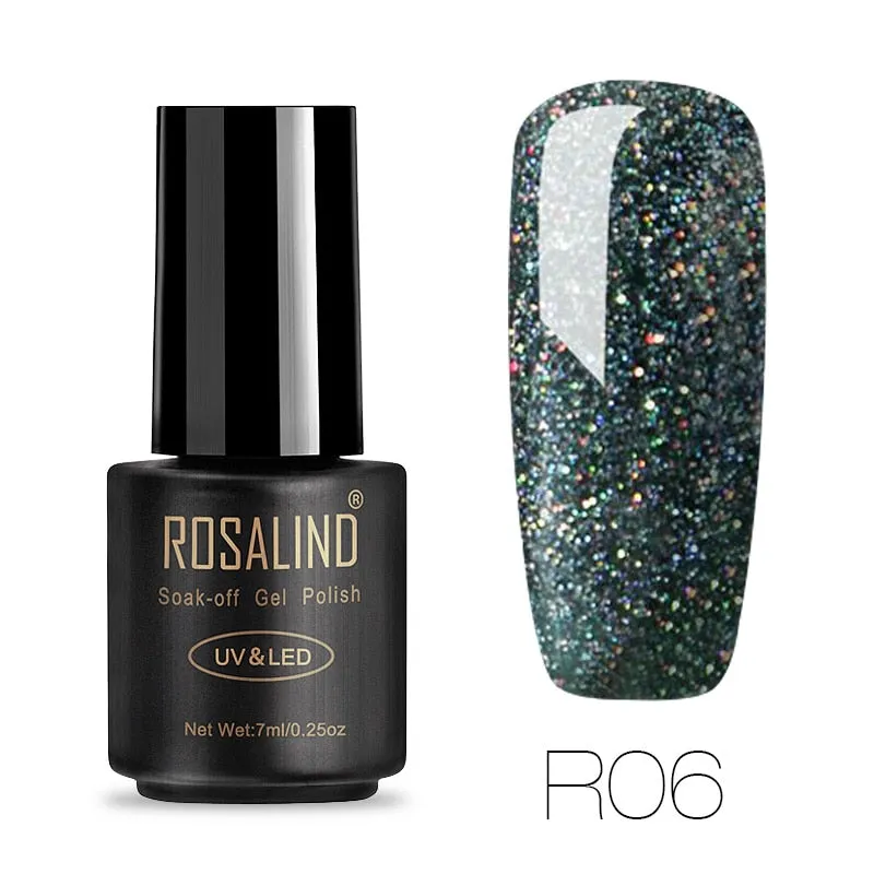 ROSALIND Gel Nail Polish All For Manicure Set 7ML Semi Permanent Vernis UV Top Coat Poly Gel Varnish Hybrid Gel Nail Polish