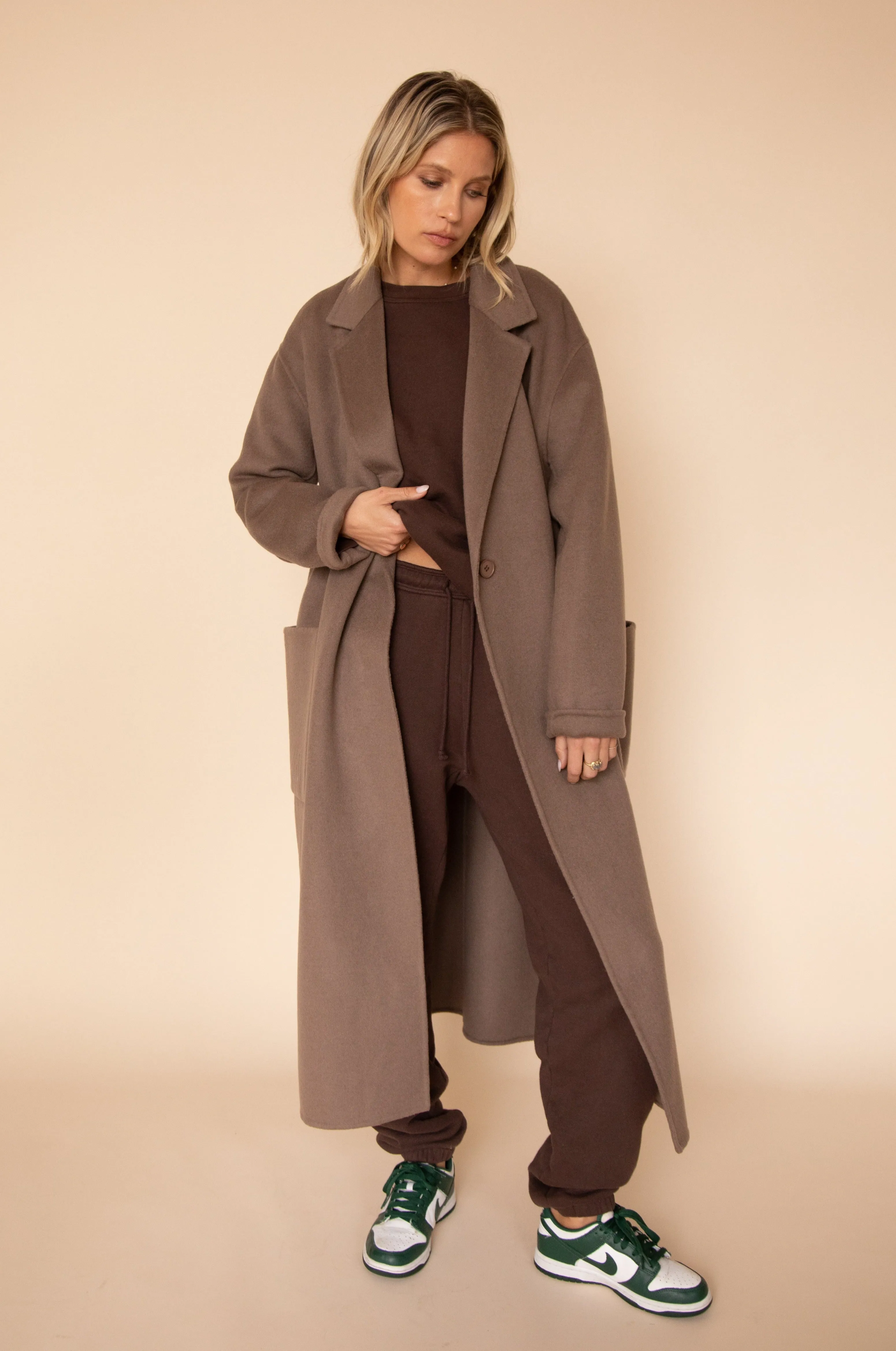 Ryder Coat in Taupe