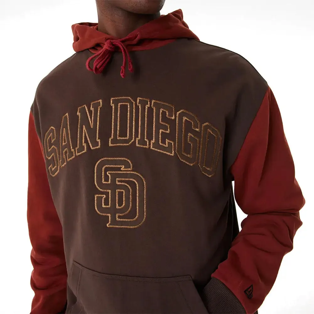 San Diego Padres Mlb Heritage Brown Oversized Hoodie