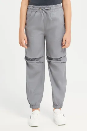 Senior Girls Grey Casual Trousers