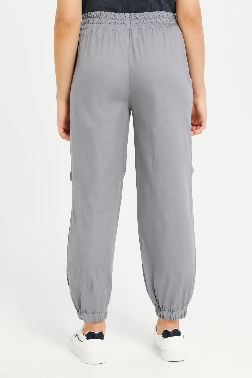 Senior Girls Grey Casual Trousers