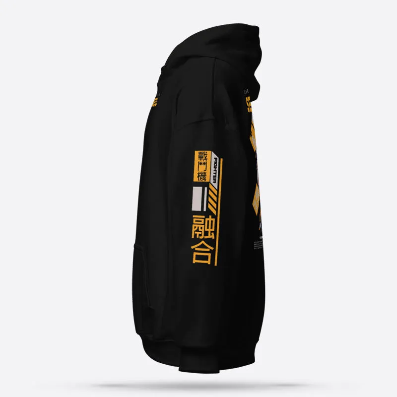 Sentinel Hoodie Pullover Black Graphic Hoodie Premium