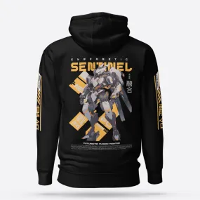 Sentinel Hoodie Pullover Black Graphic Hoodie Premium