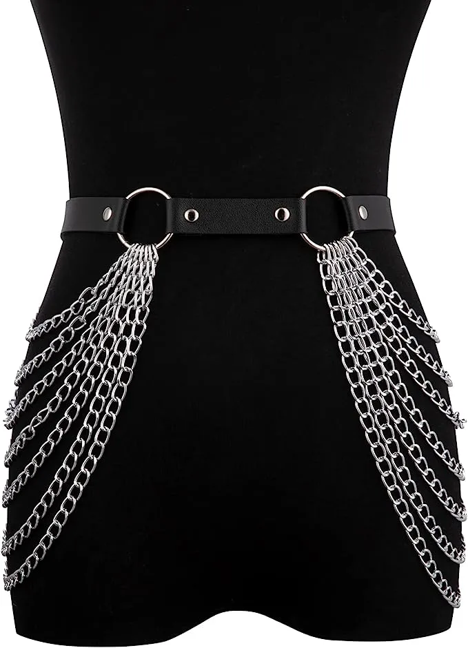 Sexy Gothic Romance Harness Chain Body Jewelry Set