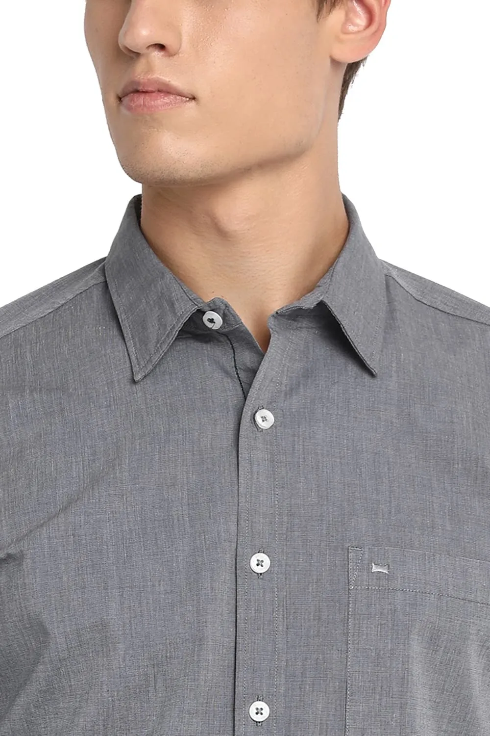 Slim Fit Fil A Fil Shirt