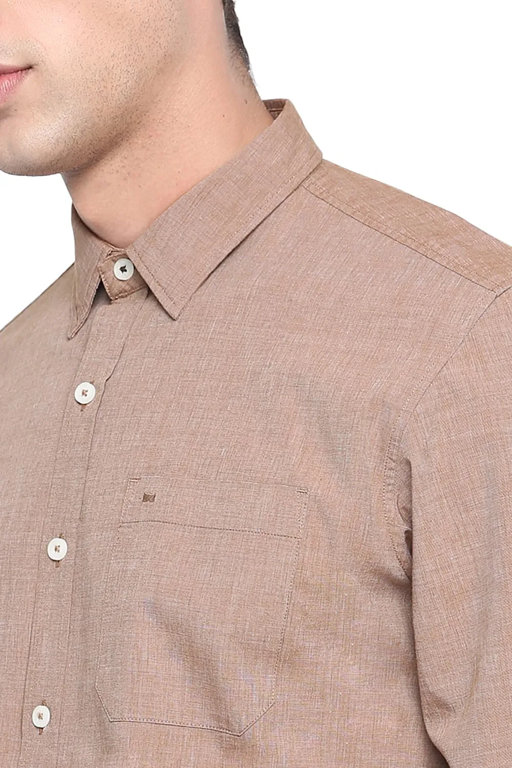 Slim Fit Fil A Fil Shirt