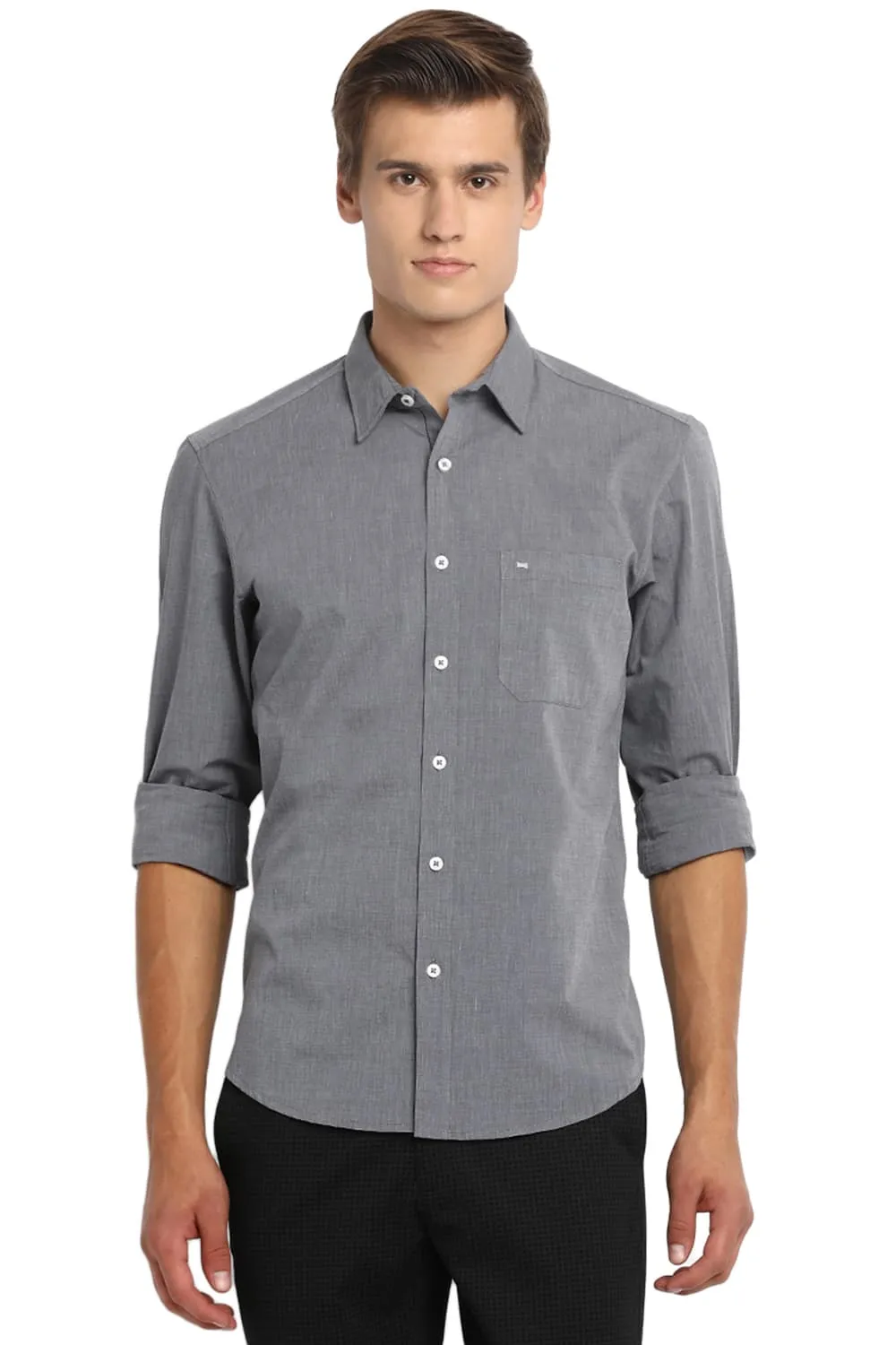 Slim Fit Fil A Fil Shirt