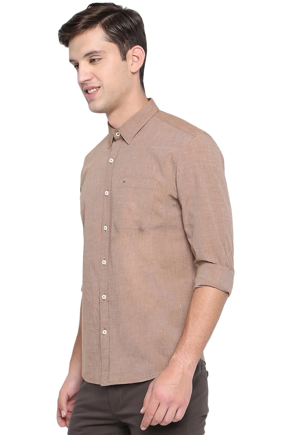 Slim Fit Fil A Fil Shirt