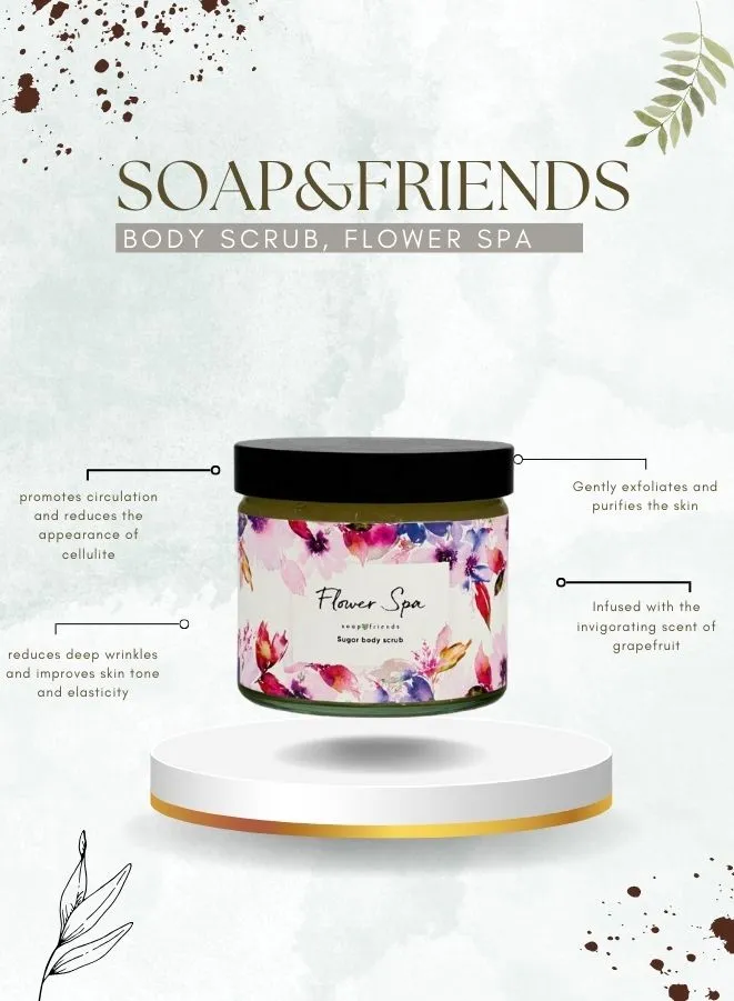 Soap&Friends Exfoliating Salt and Sugar Body Scrub for Dead Epidermis - 250ml