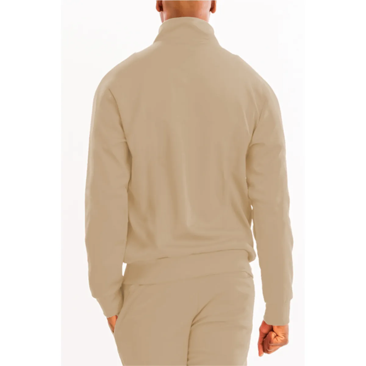 Solid Sand Essential Track Jacket