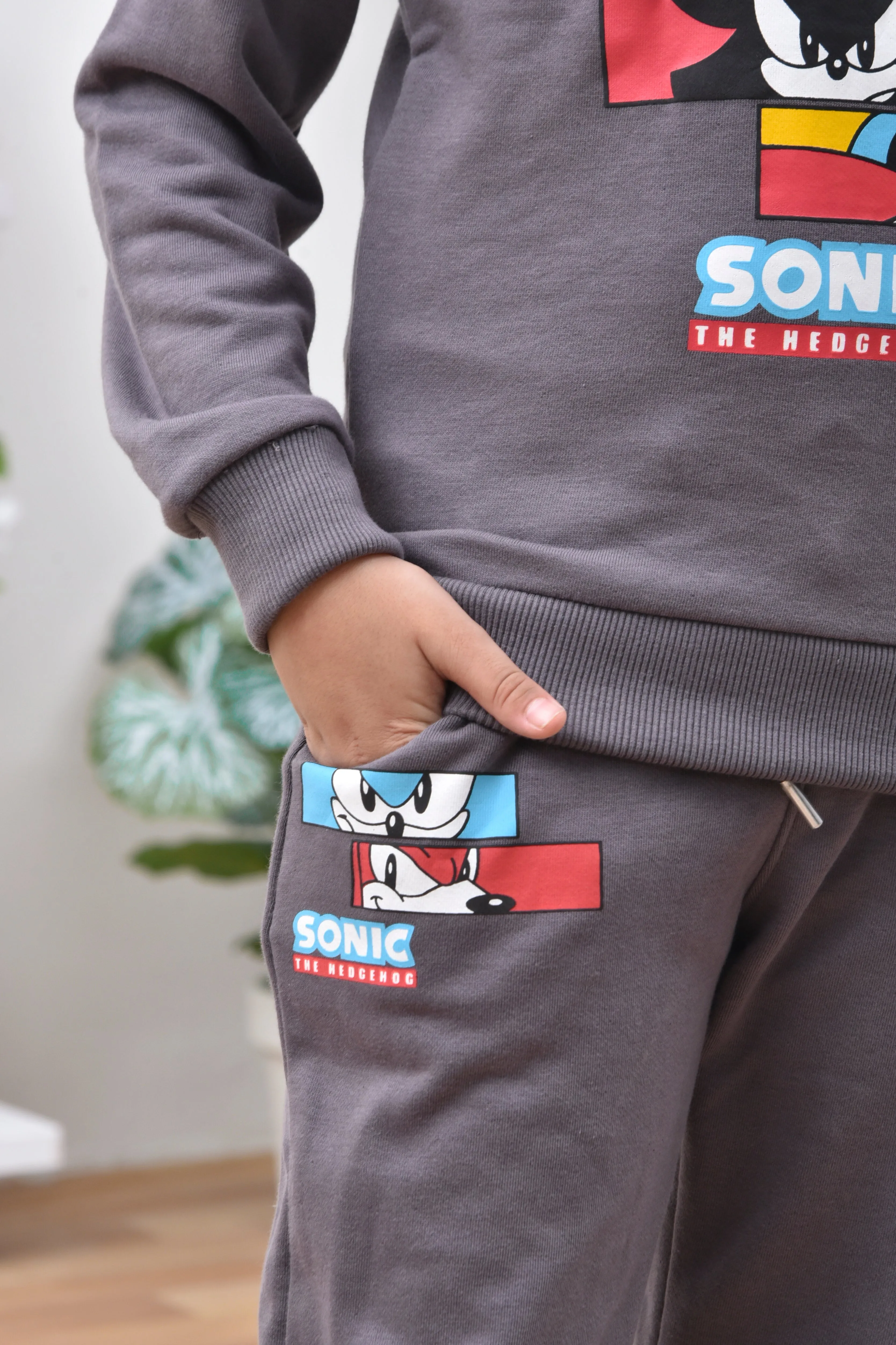 Sonic Character Boys' Grey Trousers