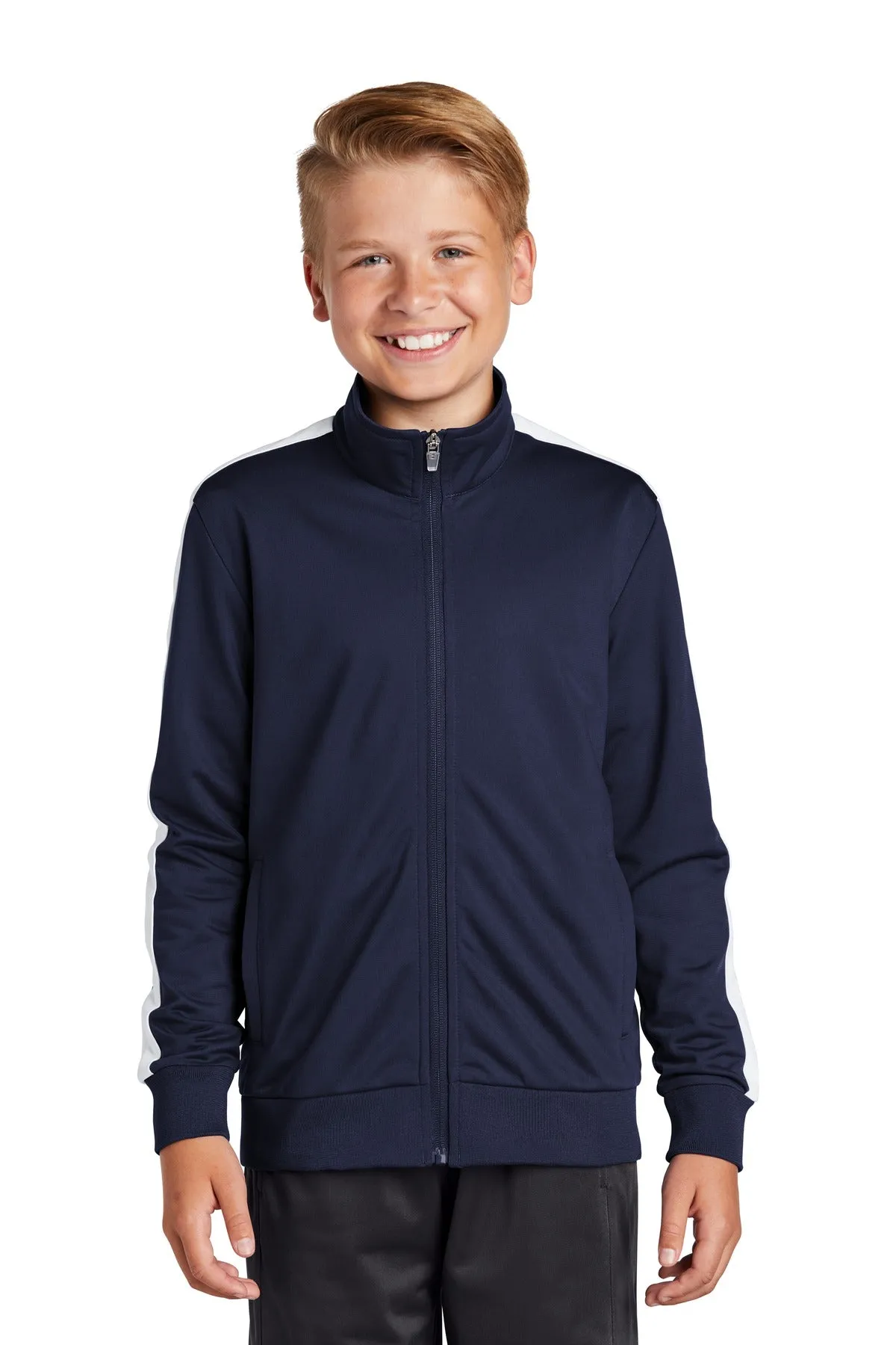 Sport-Tek ® Youth Tricot Track Jacket. YST94