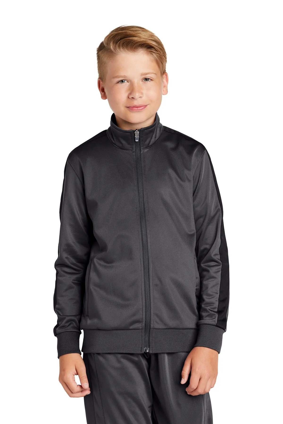 Sport-Tek ® Youth Tricot Track Jacket. YST94