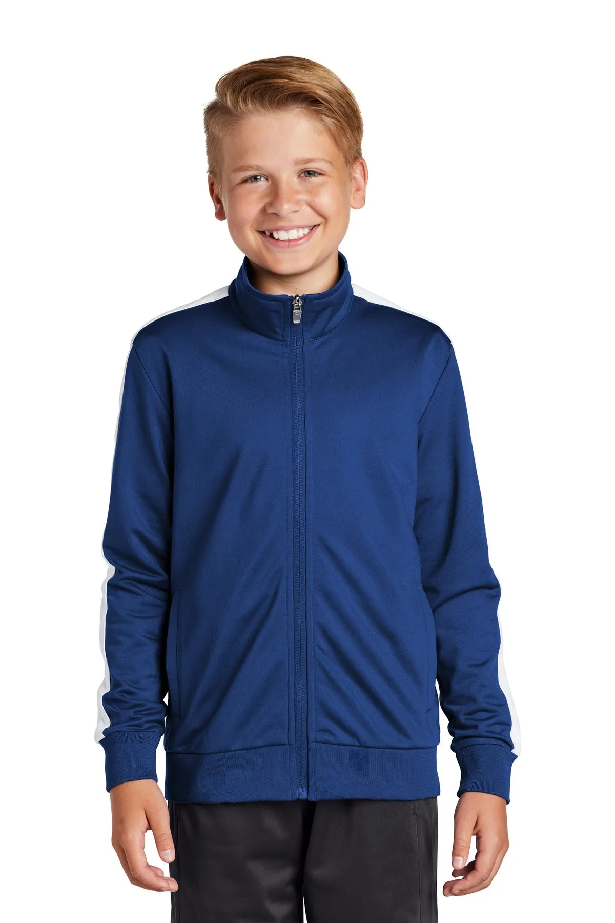 Sport-Tek ® Youth Tricot Track Jacket. YST94