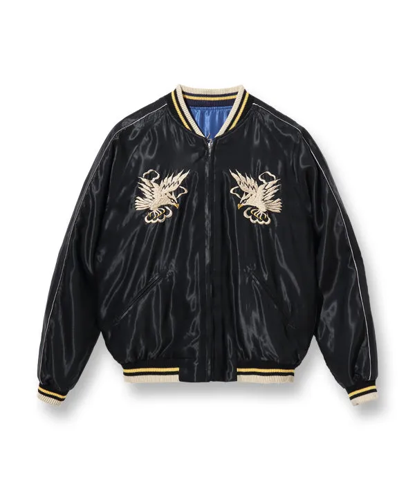 SUGARCANE TAILOR TOYO Early 1950s Style Acetate Souvenir Jacket “EAGLE” × “DRAGON & TIGER”