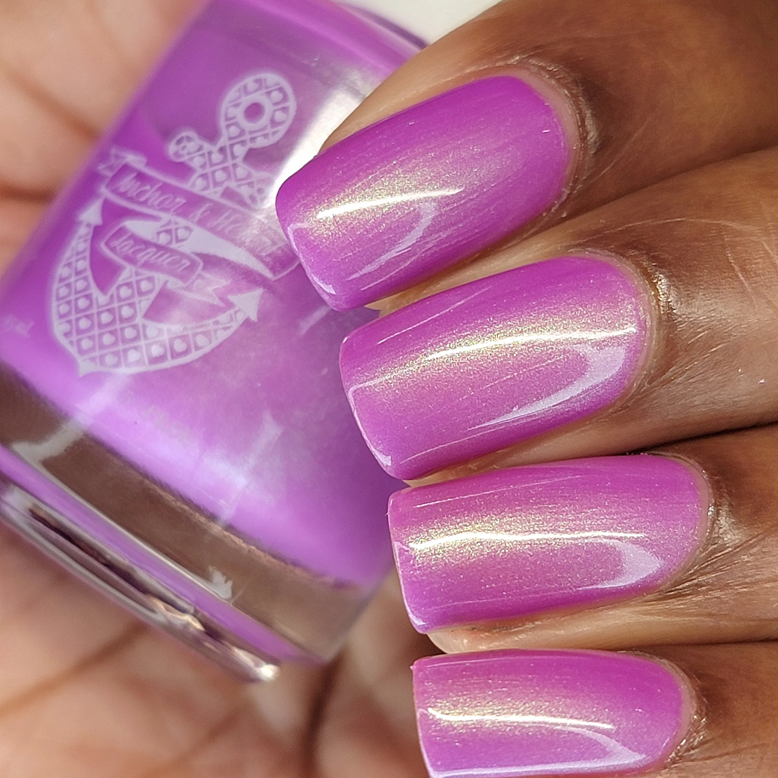 Surfing the Net - purple shimmer nail polish